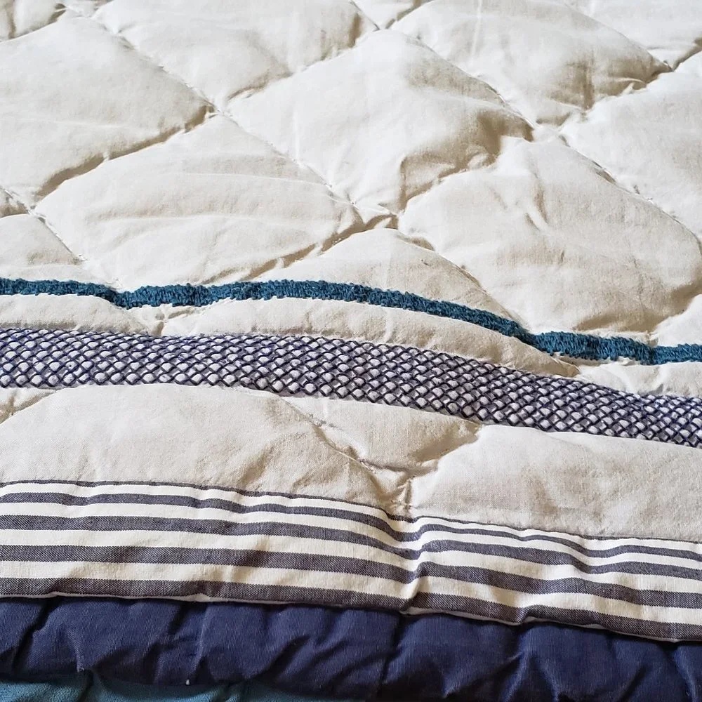 Pottery Barn Kids Blue and White Pillow - Picture 3 of 5